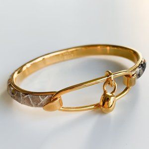 Gold Snakeskin Bracelet from Firenze